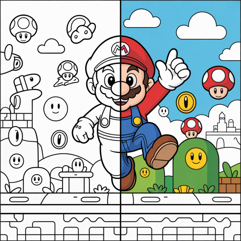 mario coloring pages