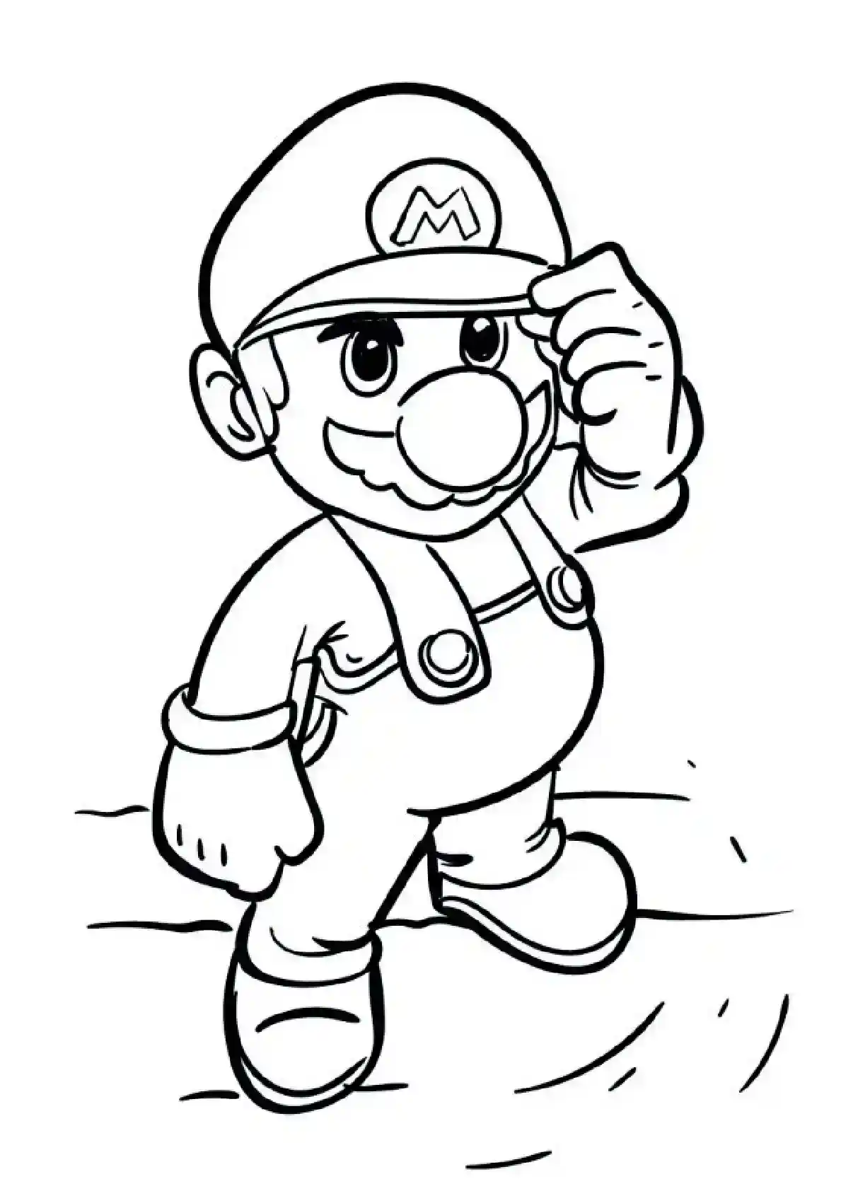 Mario Classic Running Pose