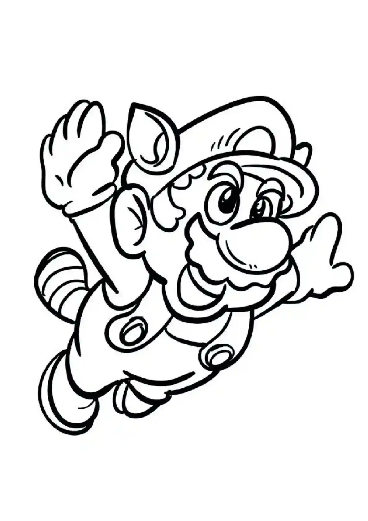 Mario Flying Through Air