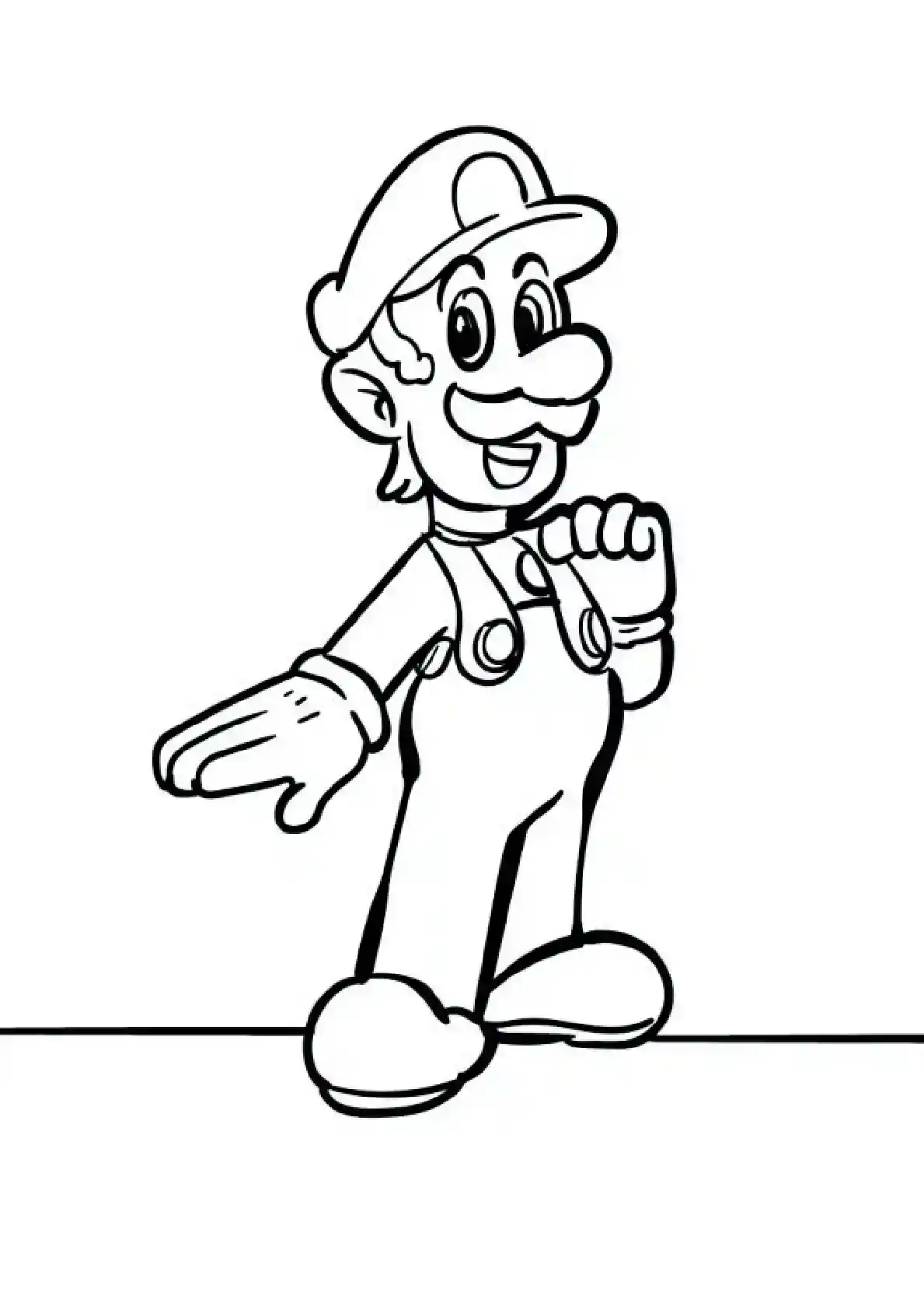 Mario Pointing Forward