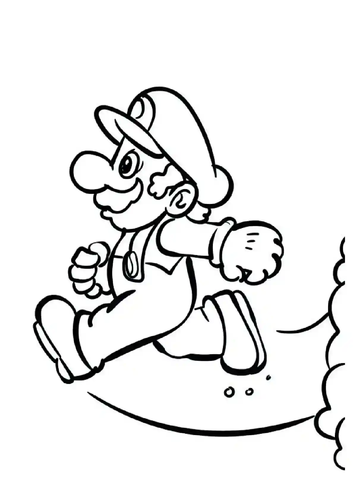 Mario Running on Clouds