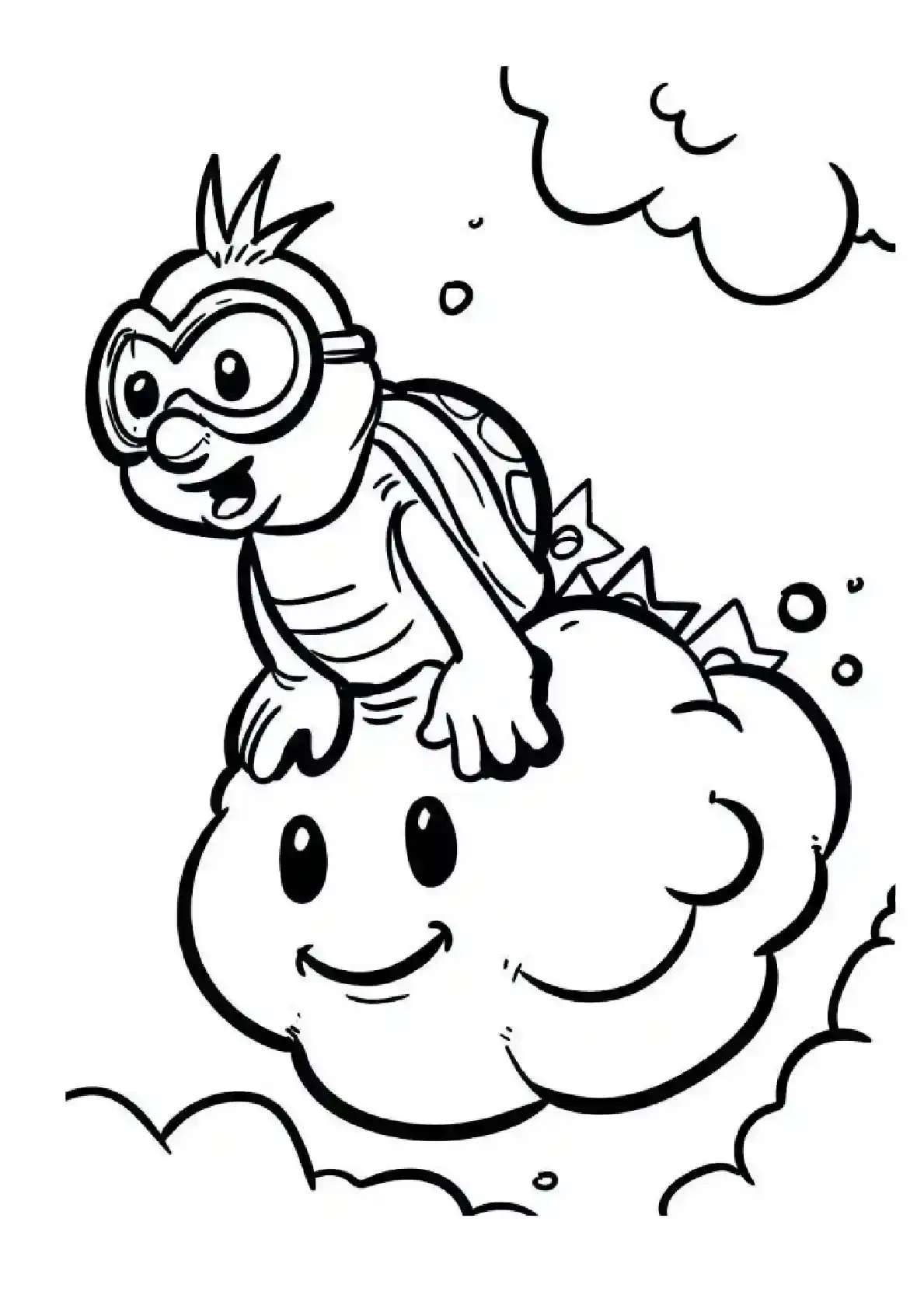 Mario Swimming Underwater