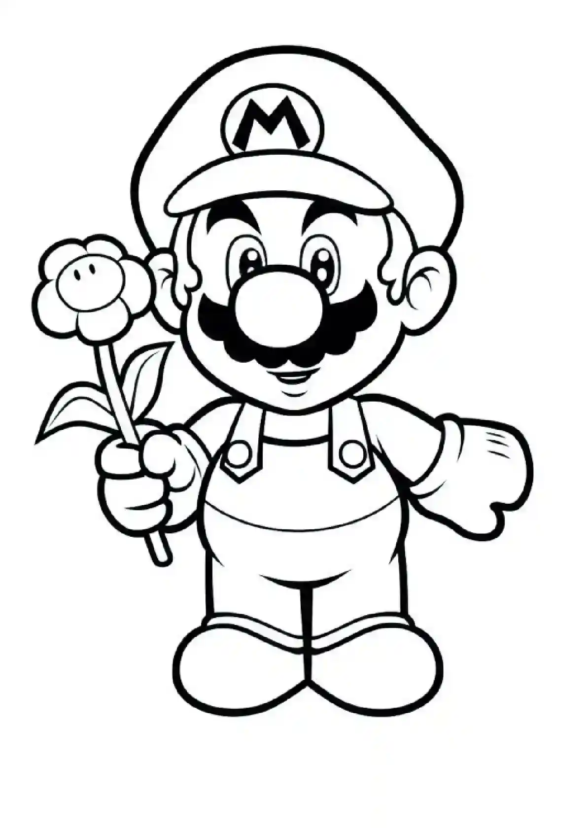 Mario with Flower Power-Up