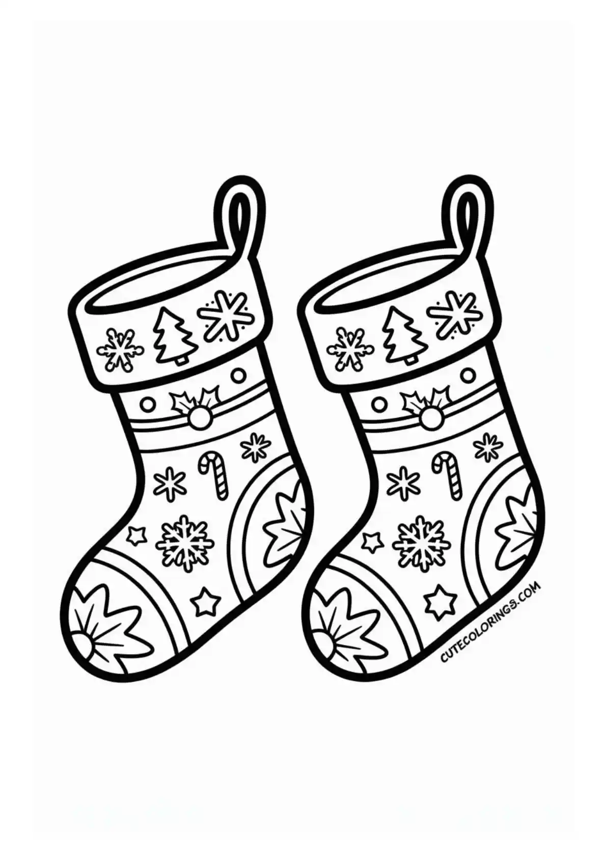 Christmas Stocking Coloring Pages