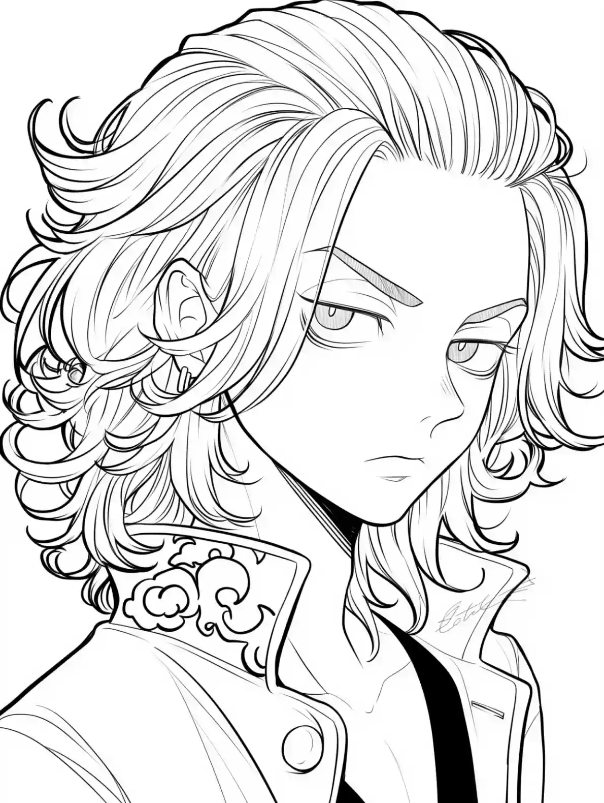 Mikey Portrait Coloring Page