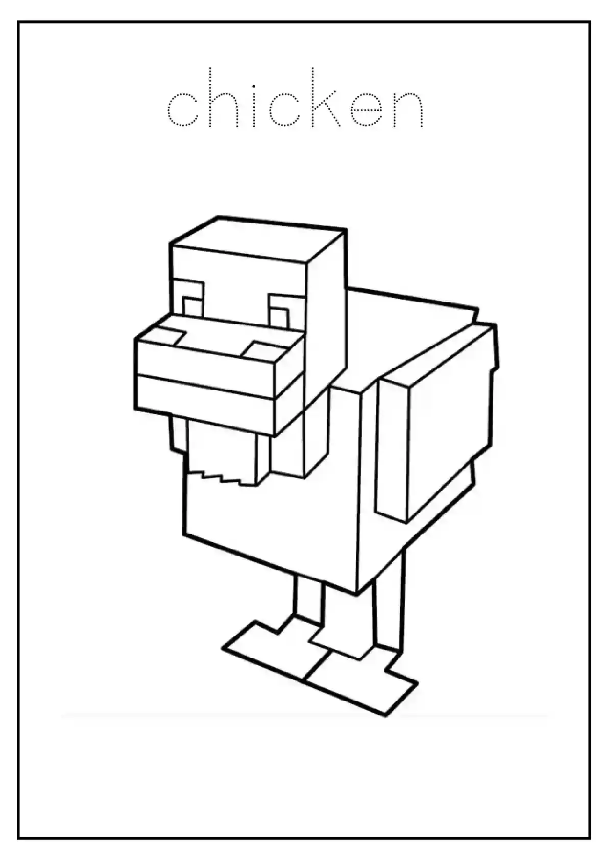 Minecraft Chicken Bird