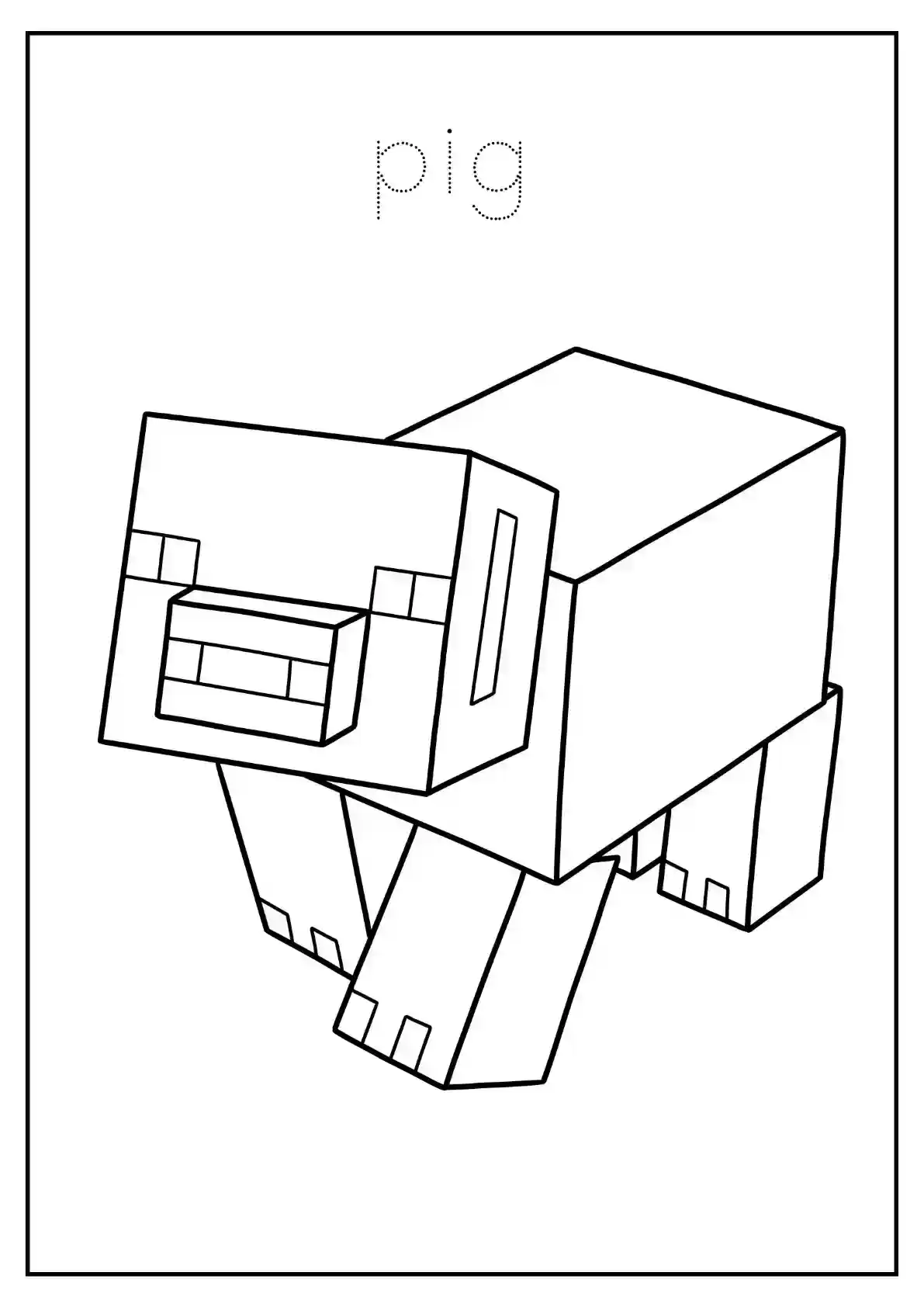 Minecraft Pig Design