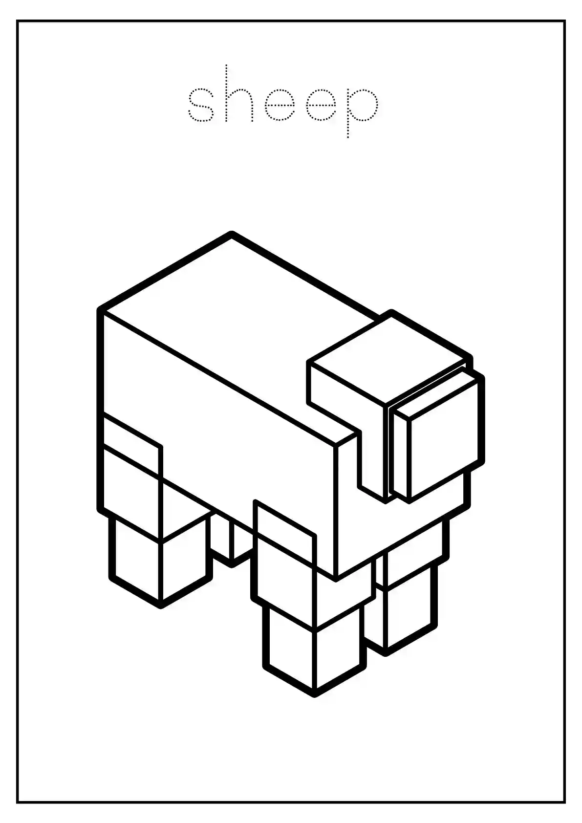 Minecraft Sheep Tracing
