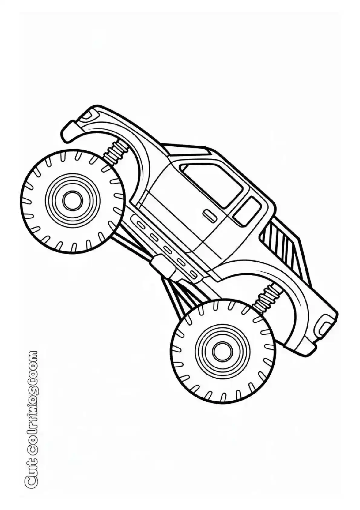 Monster Truck Wheelie Action Pos