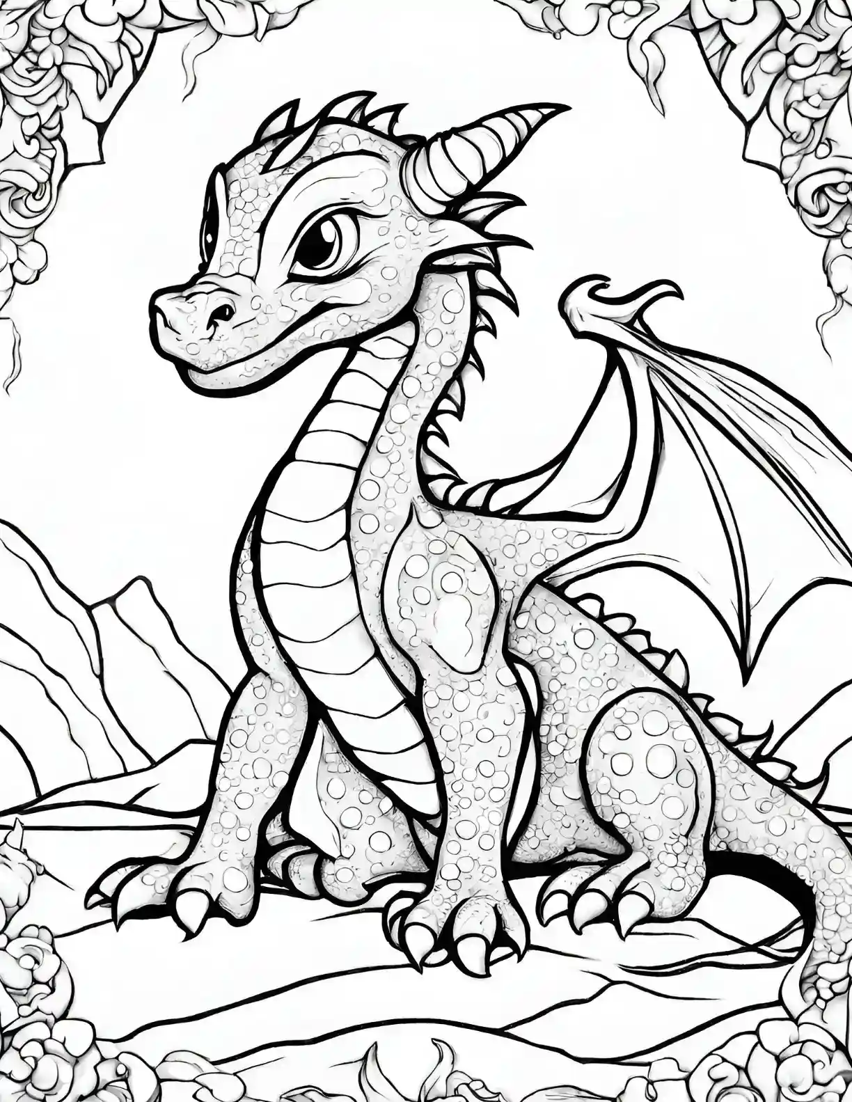 Ornate Dragon Frame