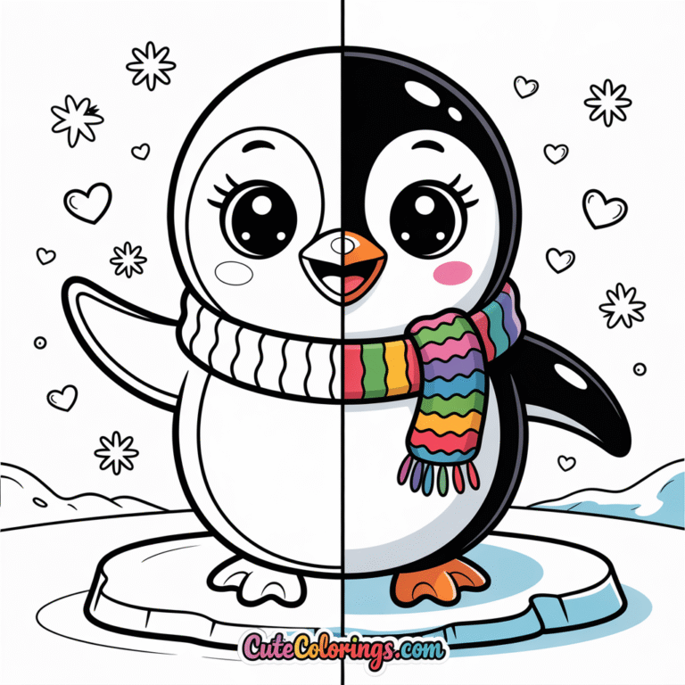 Penguin Coloring Pages feature image