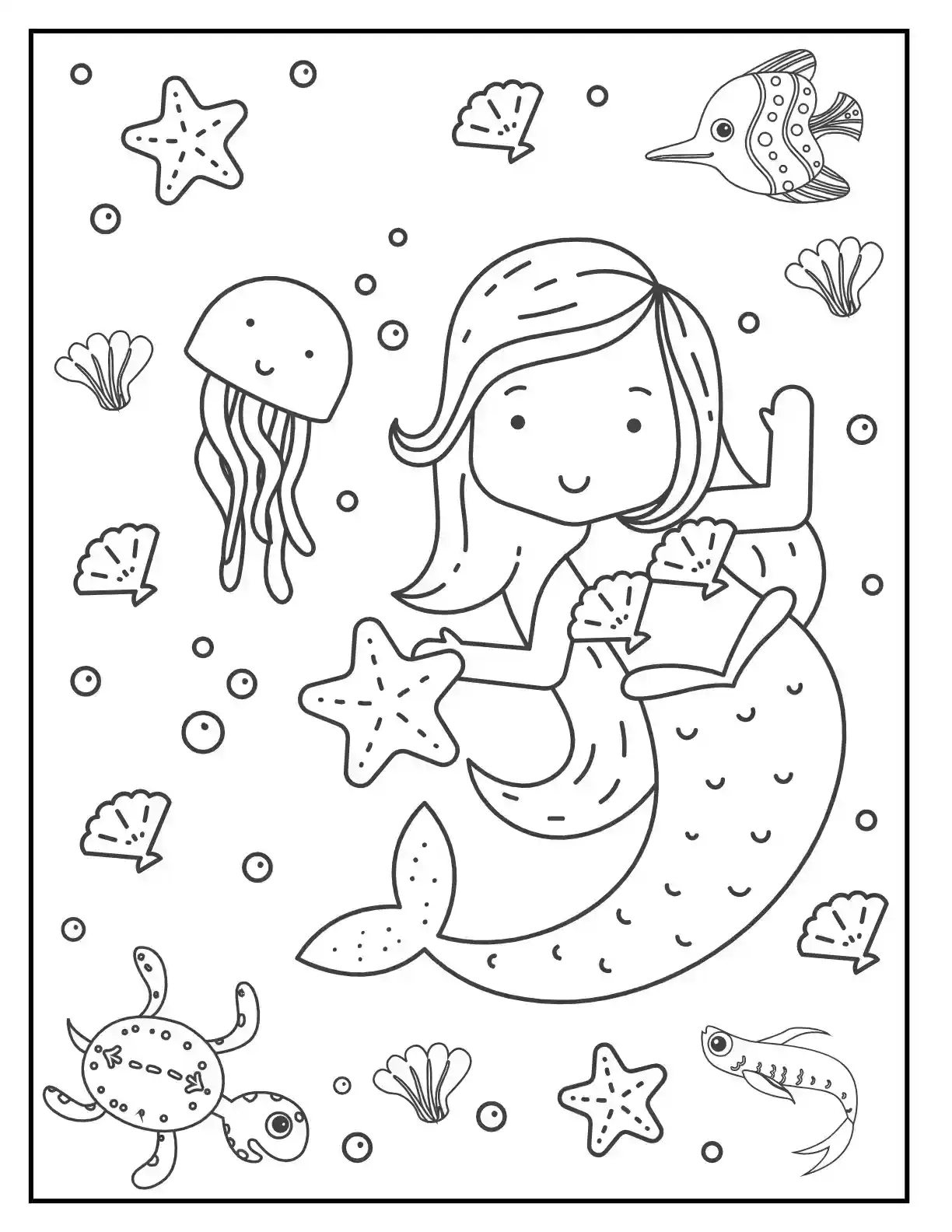 Rainbow Sky Mermaid