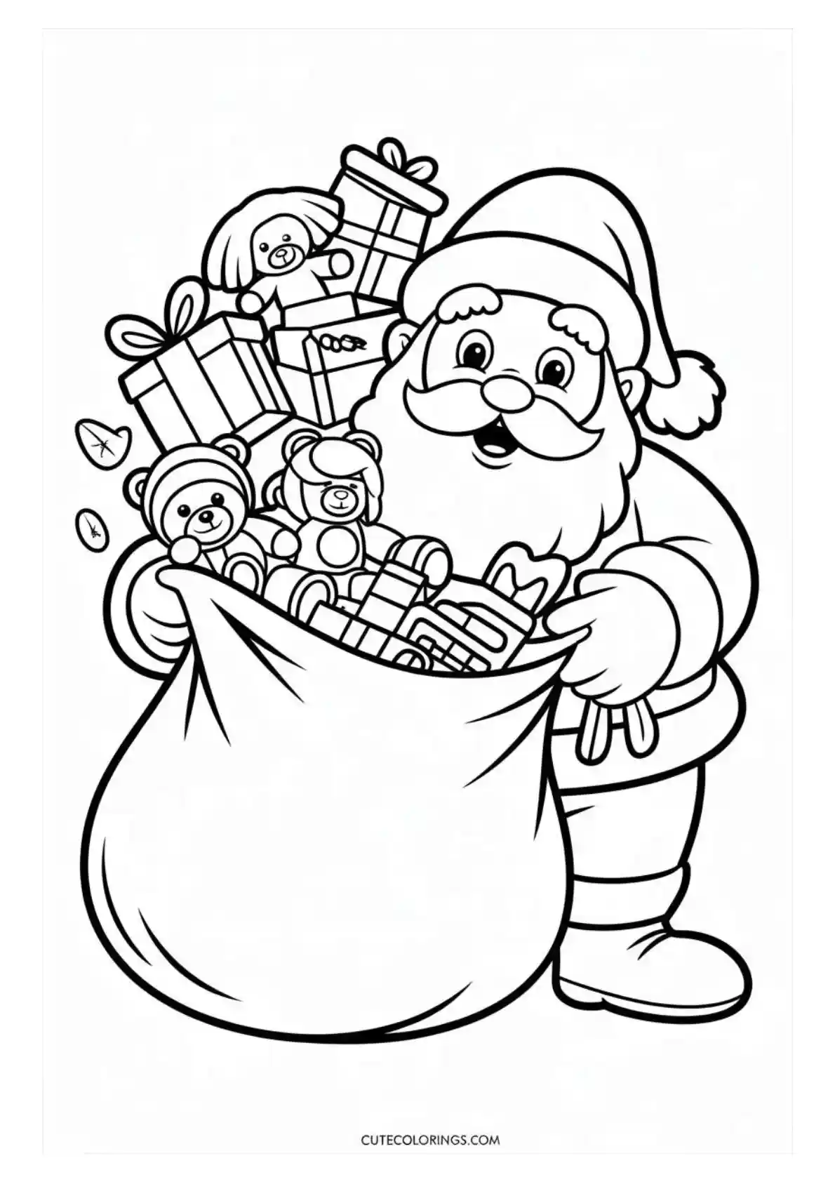 Santa with Giant Toy Sack