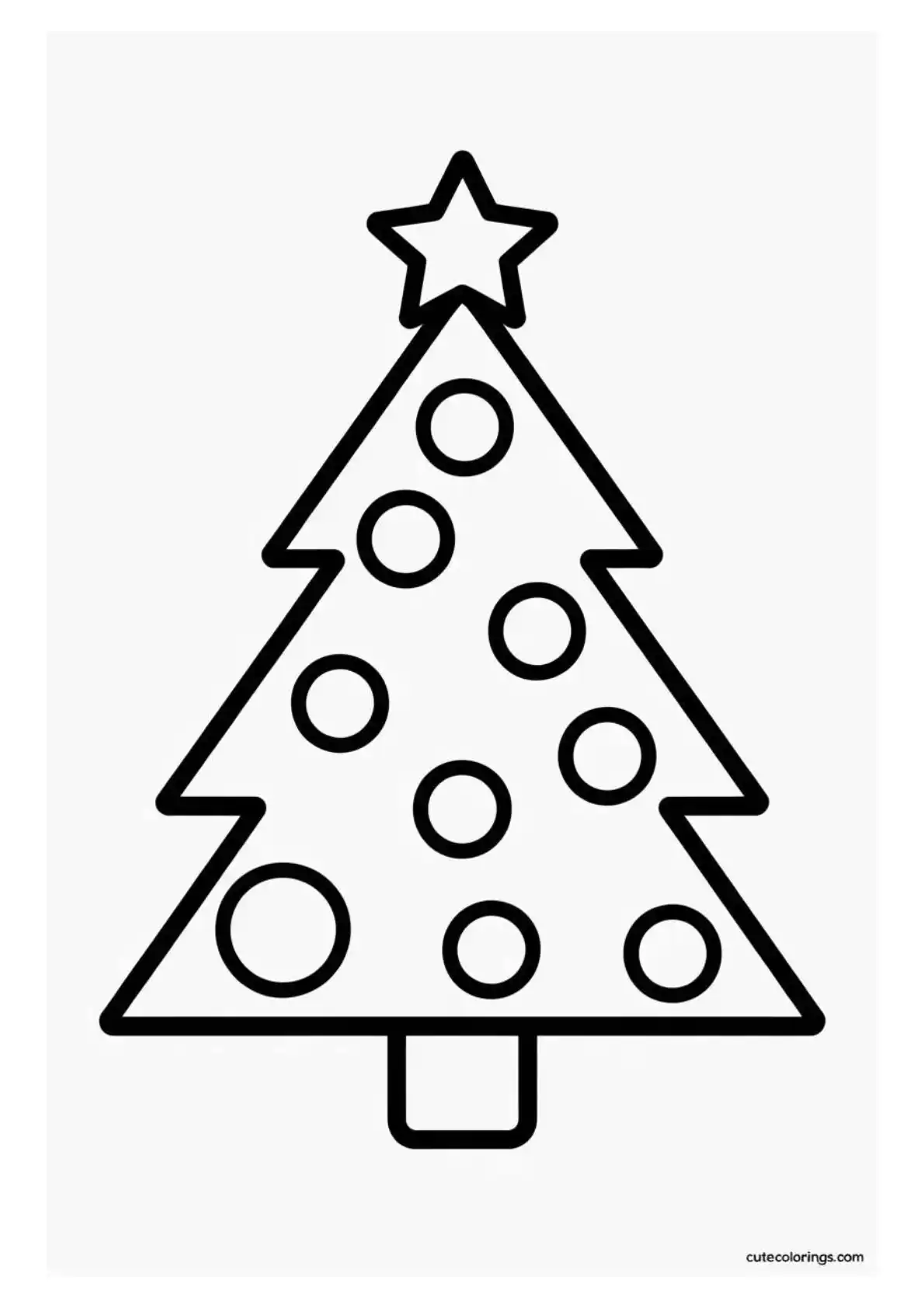 Simple Geometric Tree with Ornaments
