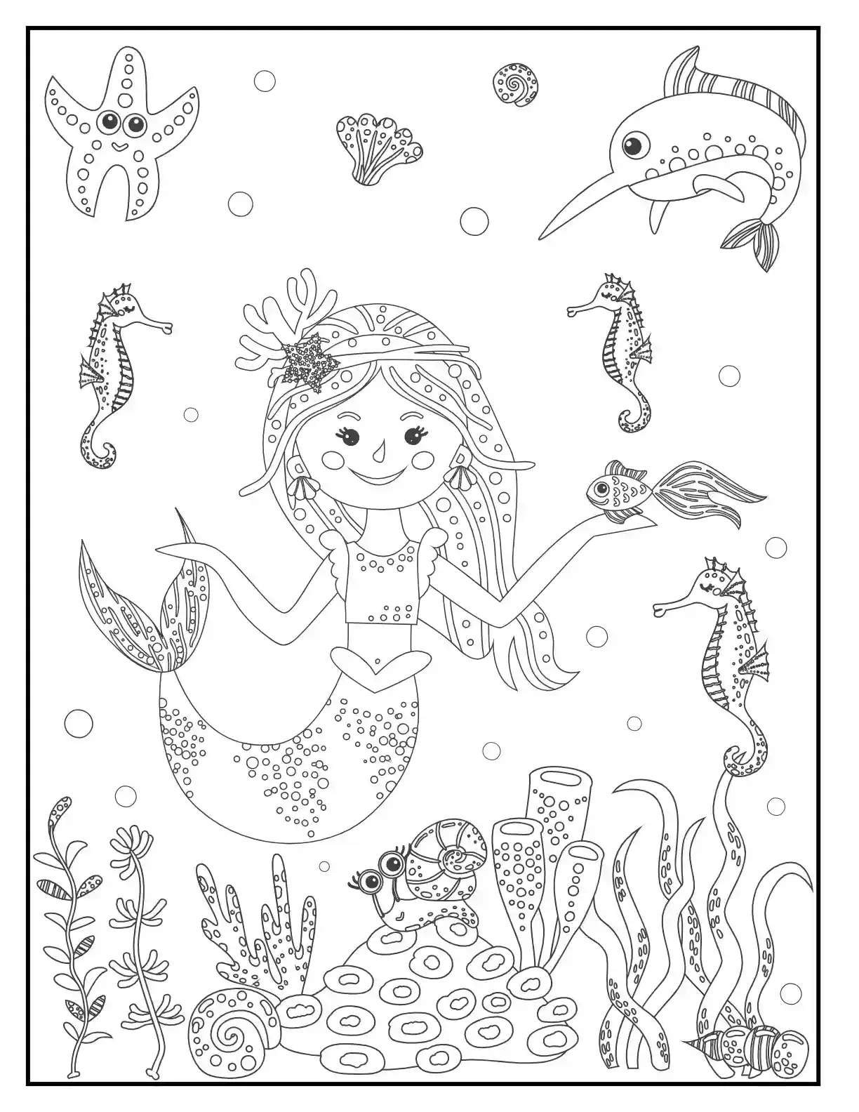 Simple Mermaid Princess 