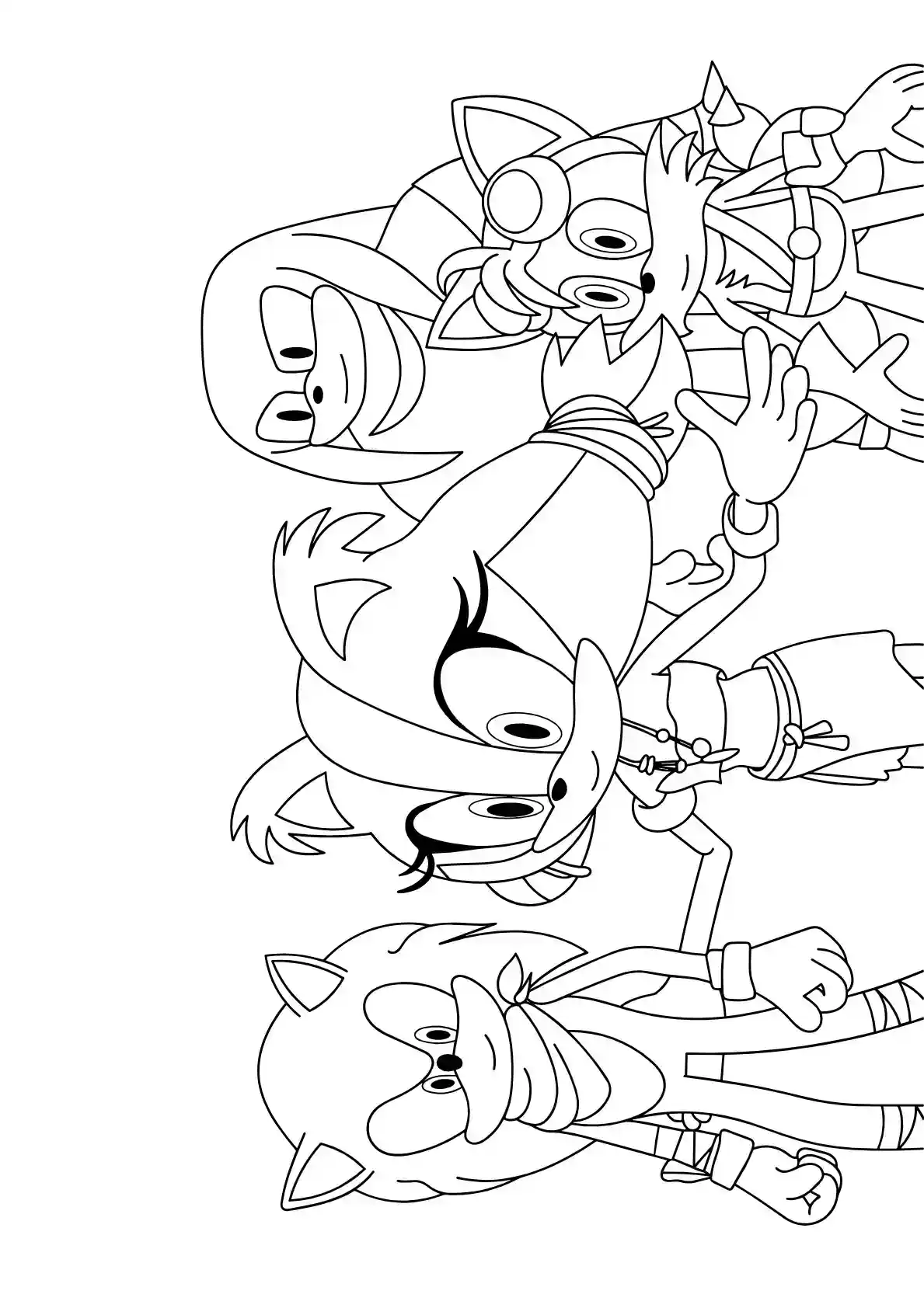 Sonic Team Friends Sonic Coloring Pages