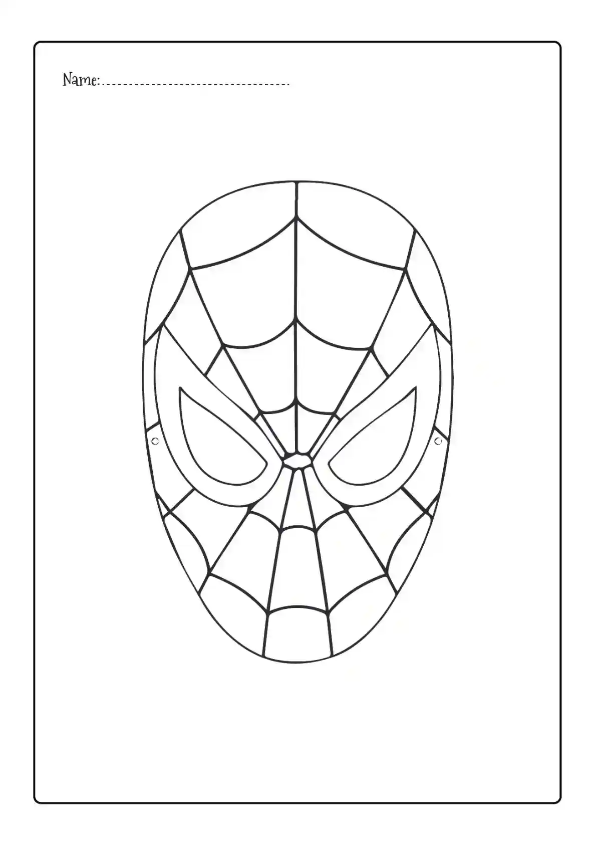 Spider-Man Mask Front View