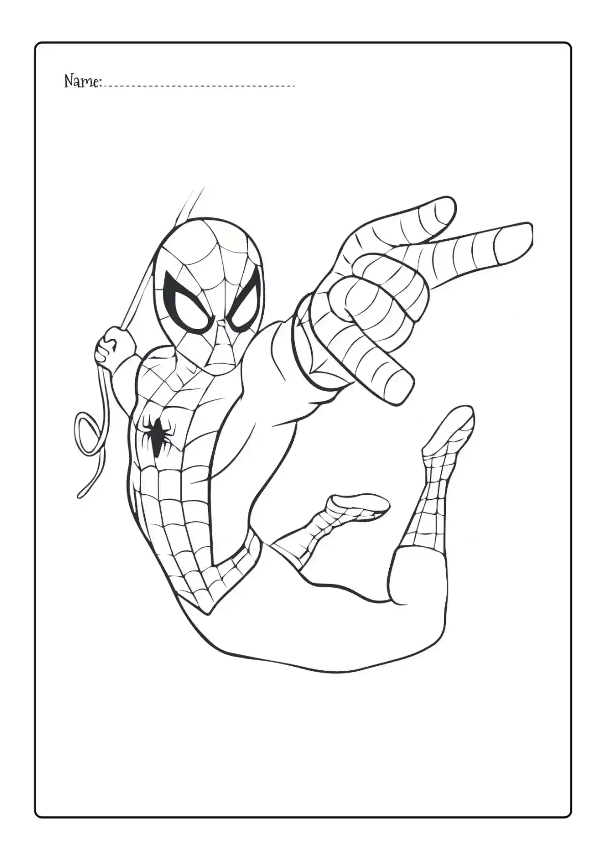 Spiderman Coloring Page