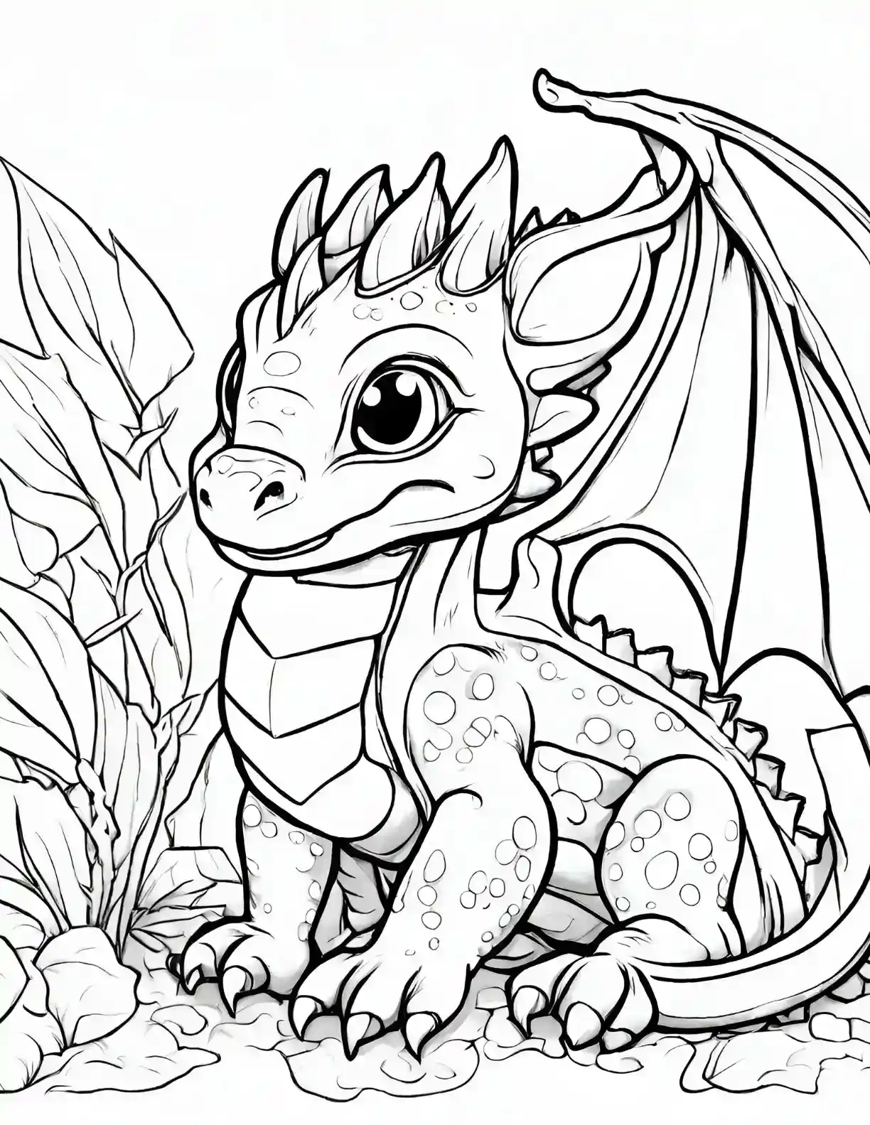 Spiky Dragon Portrait
