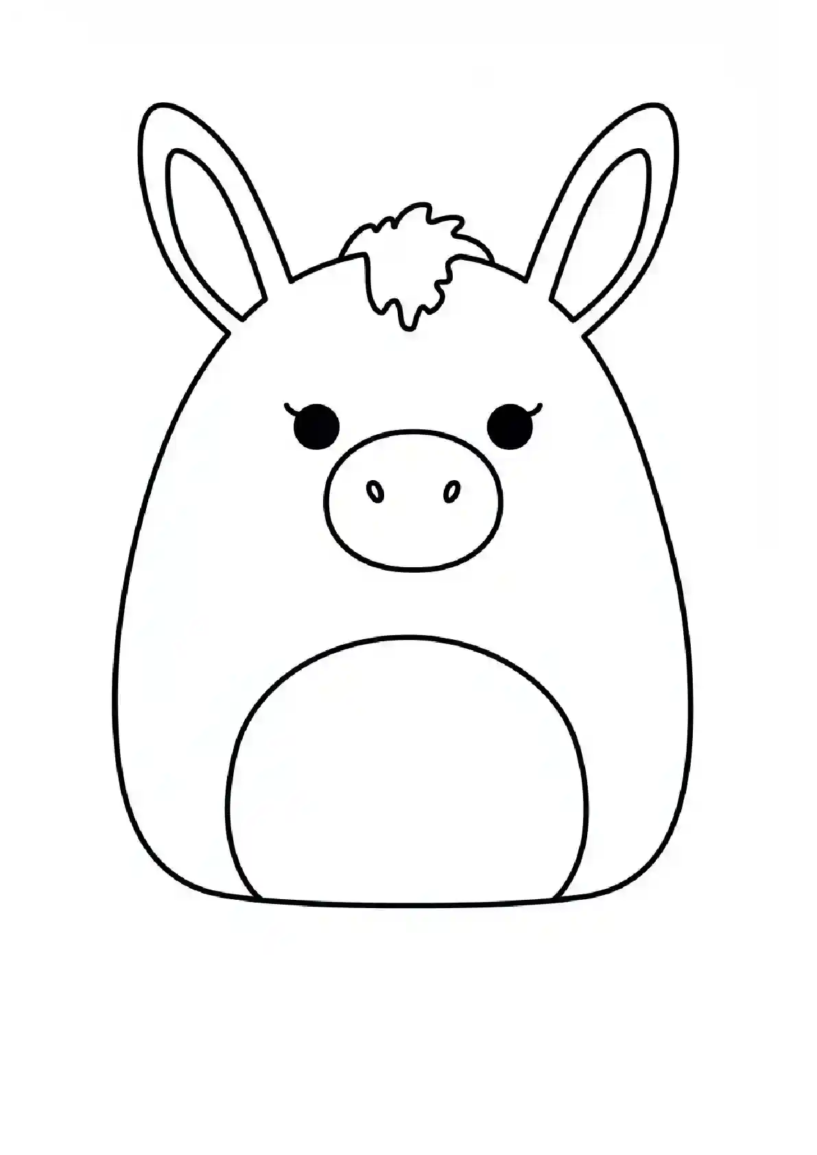 Squishmallow Donkey Character
