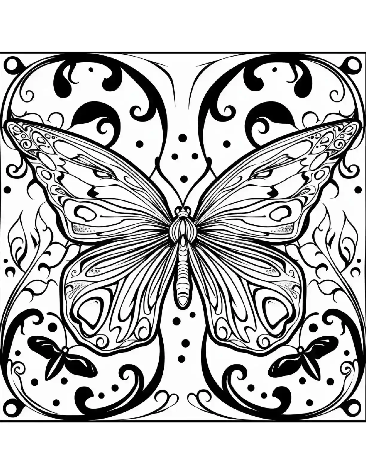 Symmetrical Butterfly Design