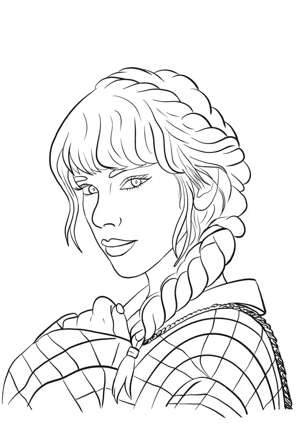 "Taylor Swift Folklore Era Portrait
