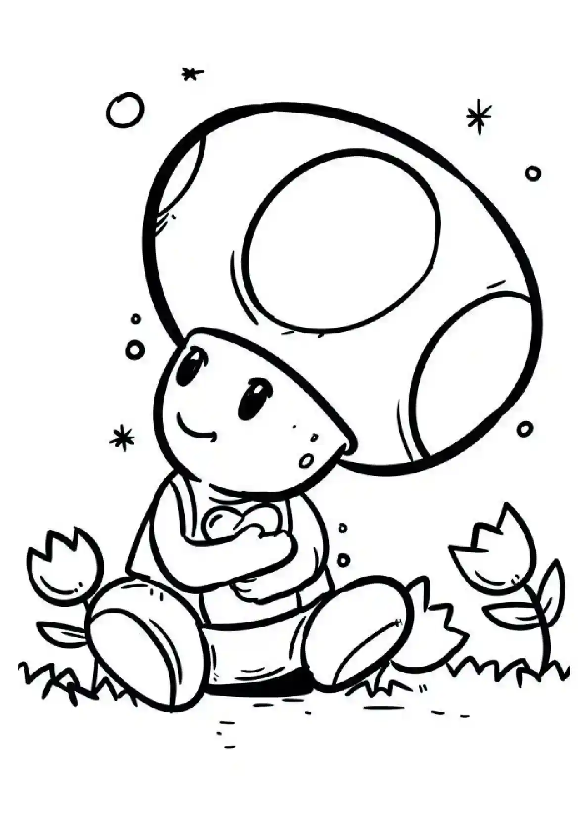 Toad Character Sitting