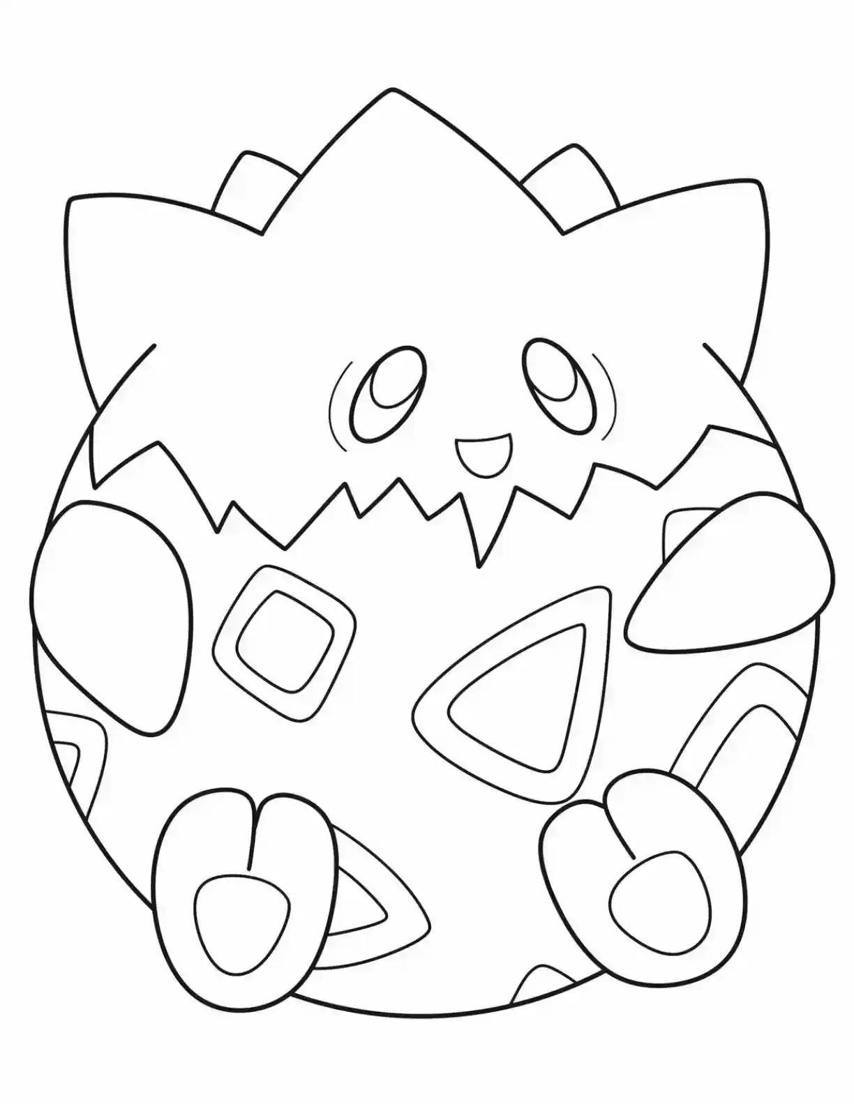 Togepi Pokemon Coloring Page