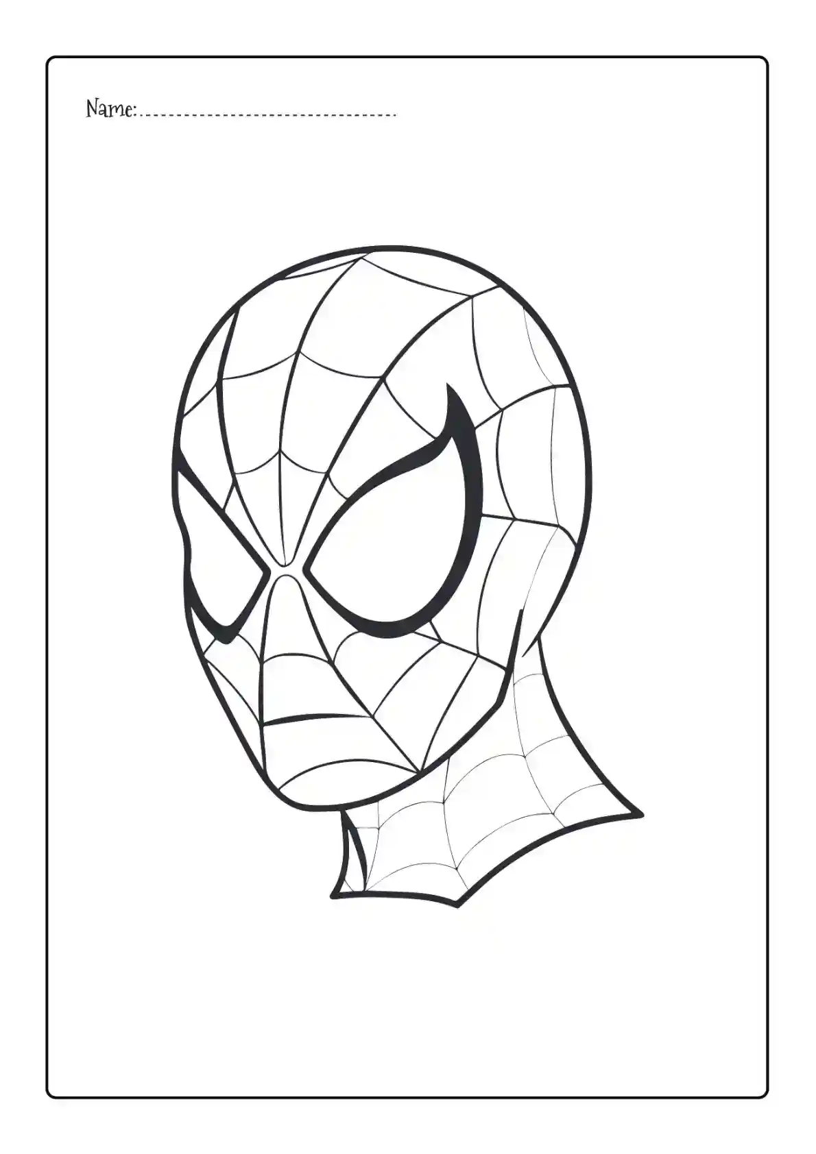 Torso Spiderman Coloring Page