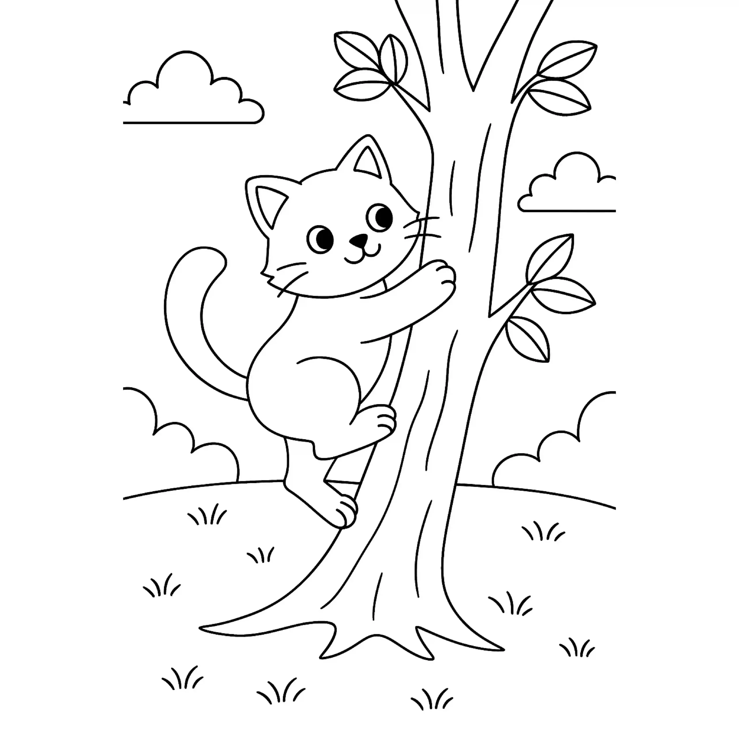 Tree Climbing Cat