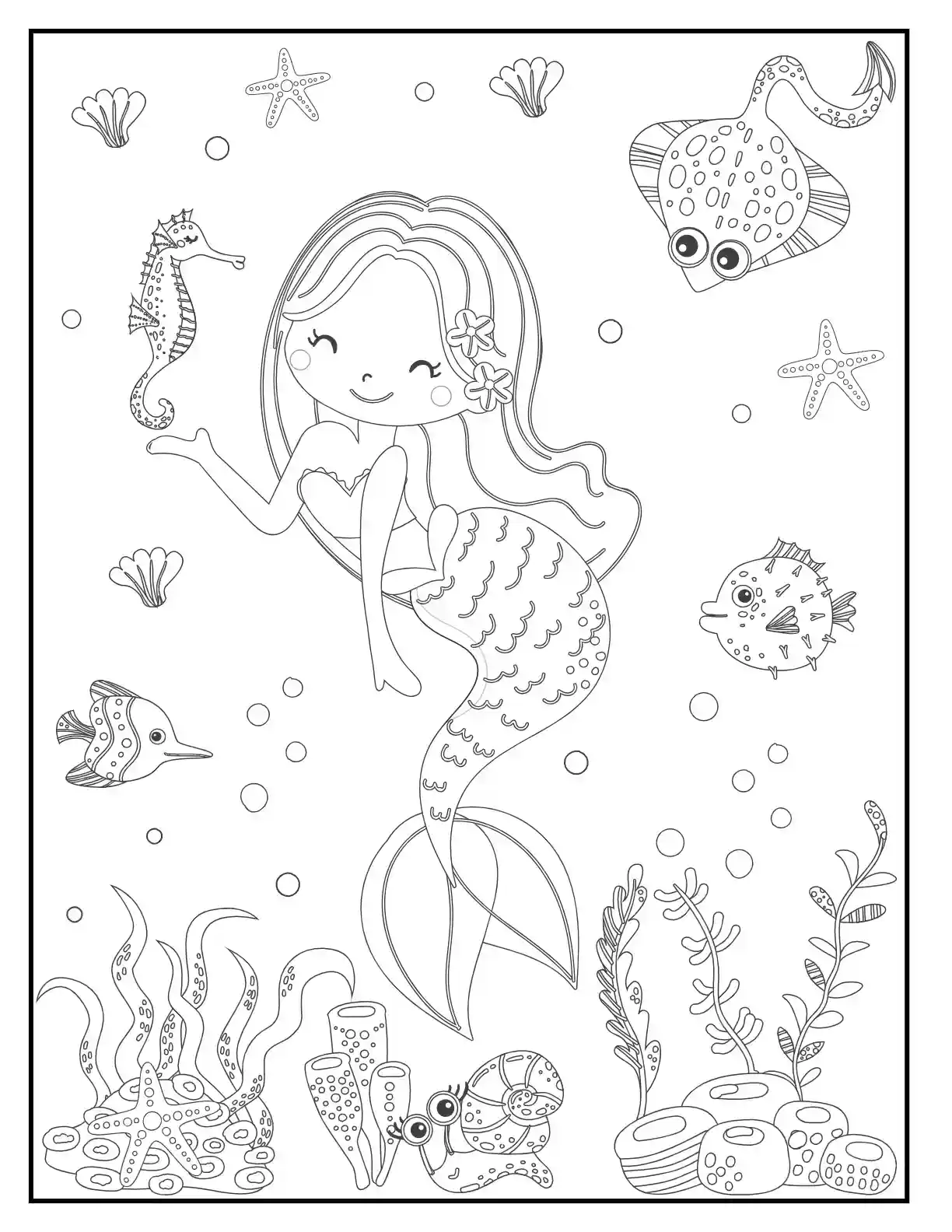 Whale Friend Mermaid 