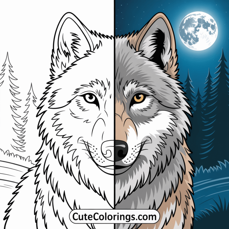 Wolf Coloring Pages 200+ Free Printable Wild Wolf Sheets Feature Image