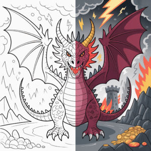 dragon coloring pages
