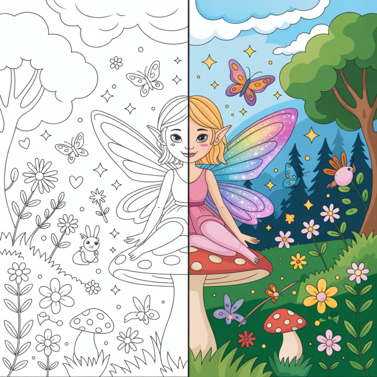 fairy coloring pages