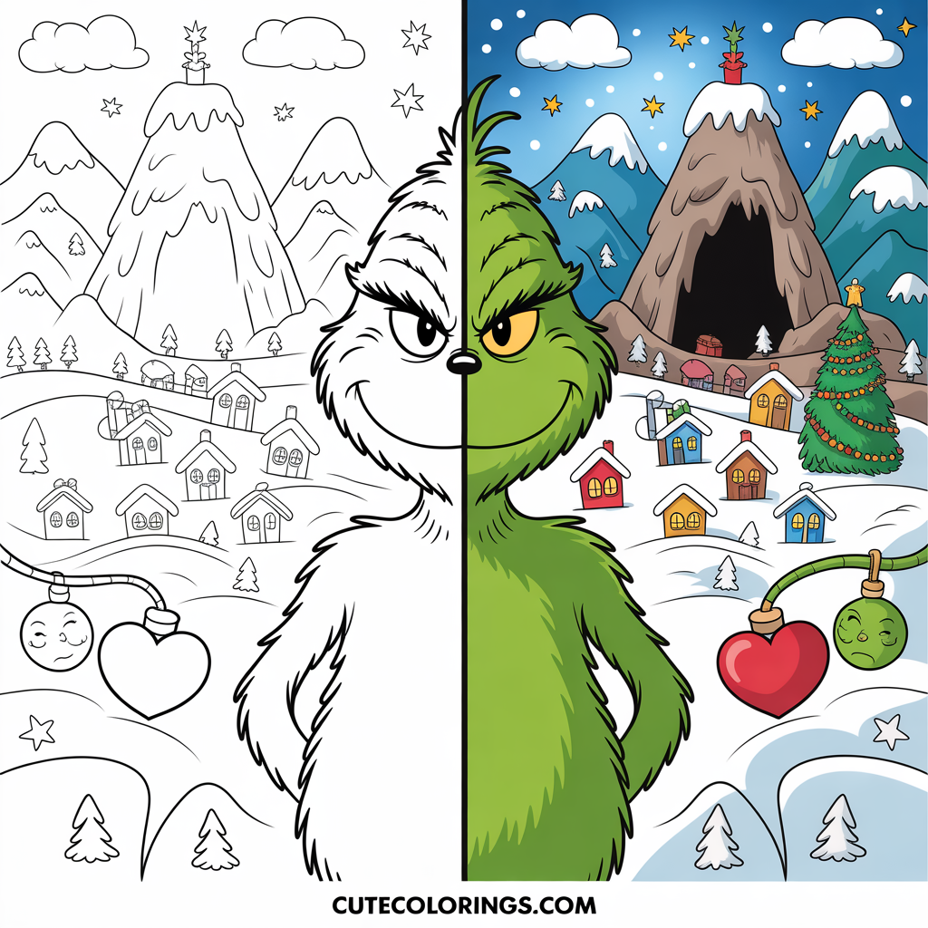grinch coloring pages