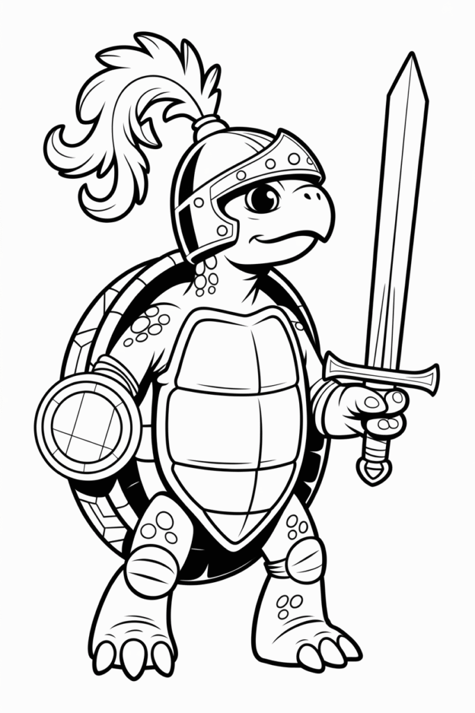 Medieval Knight Turtle Helmet Warrior